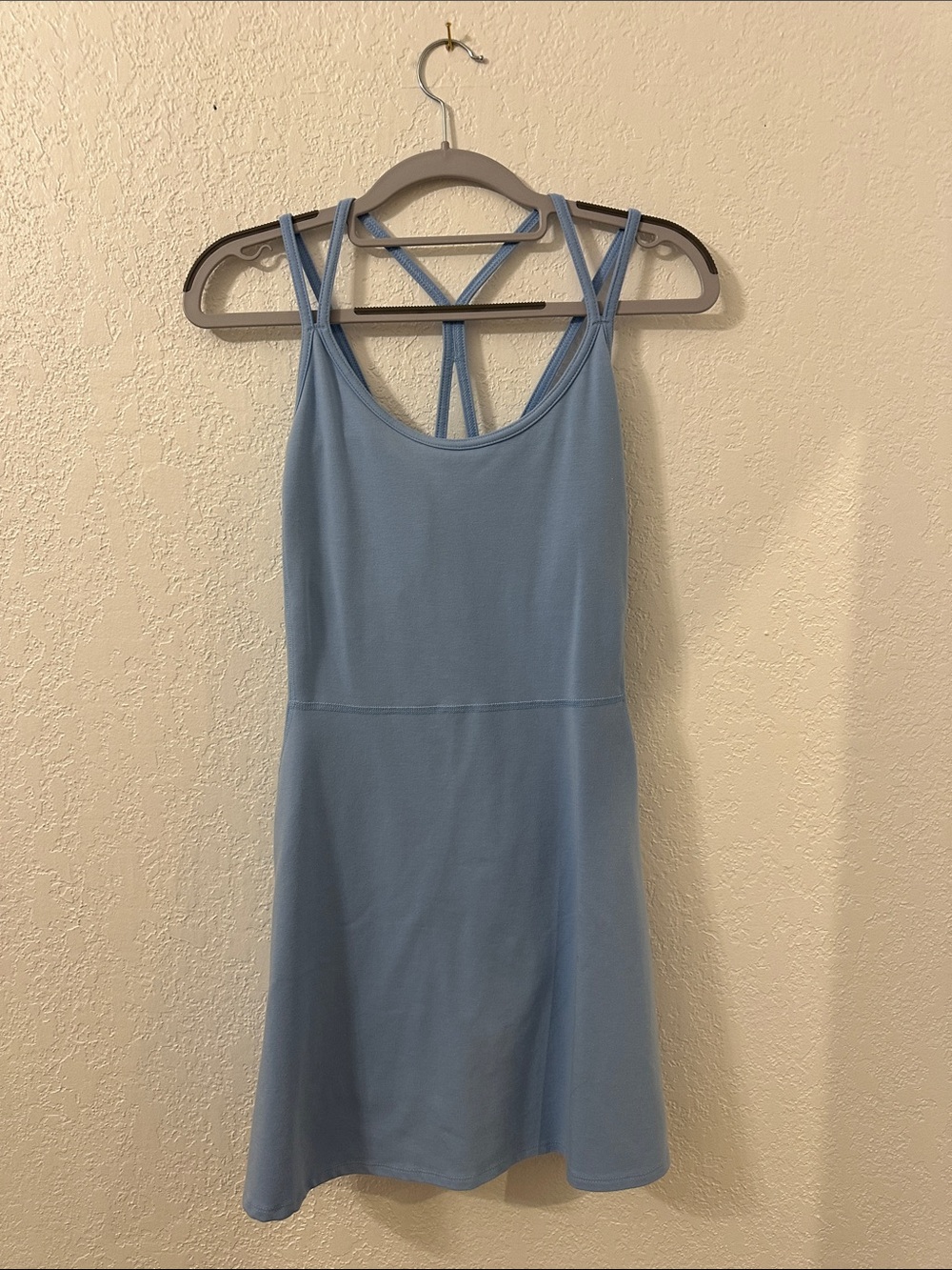 Old Navy Light Blue PowerChill Active Go-Dry Size Medium Strappy Athletic Dress